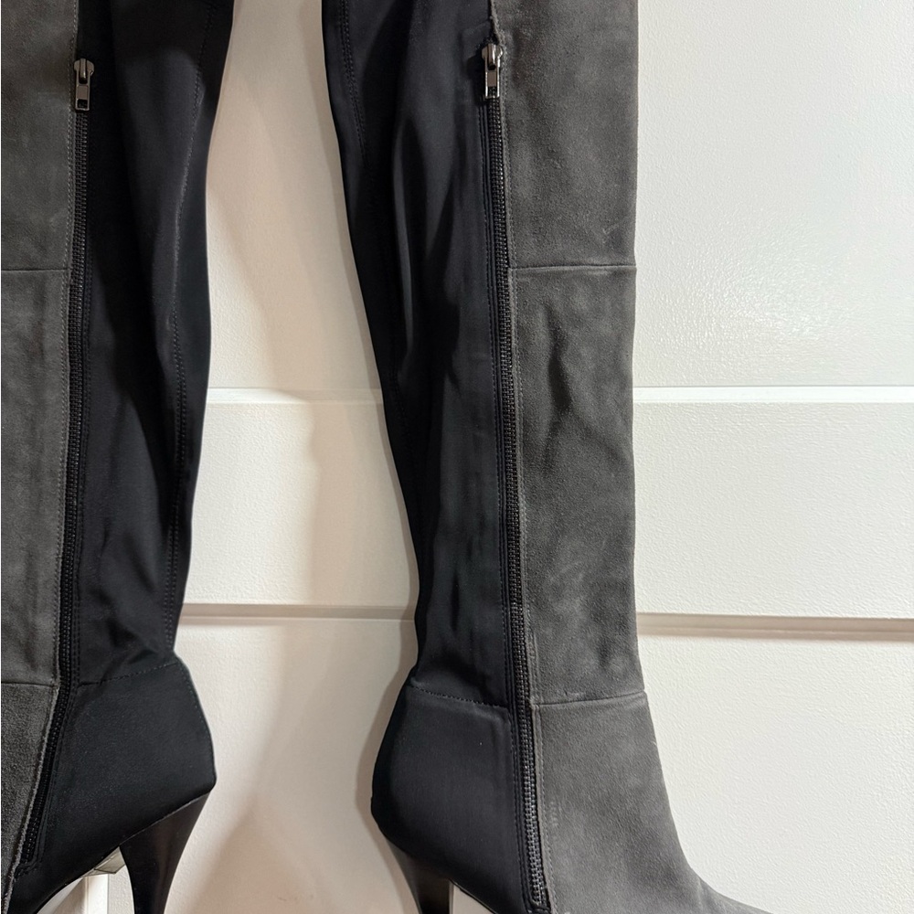Carlos by Carlos Santana Dark Gray Over the Knee Boots